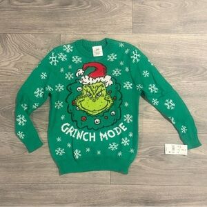 Green Grinch Mode Christmas Sweater